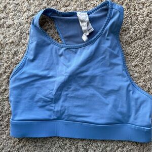 Light blue large Fabletics sports bra